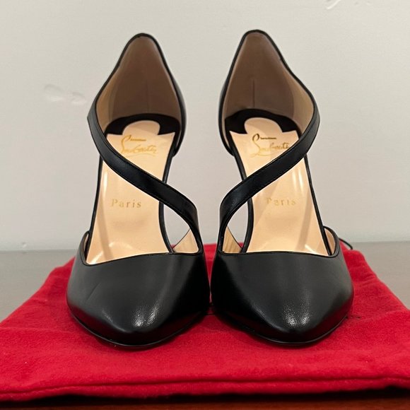 NIB Christian Louboutin Catchy One 100 Nappa Shiny Heels - Picture 6 of 15